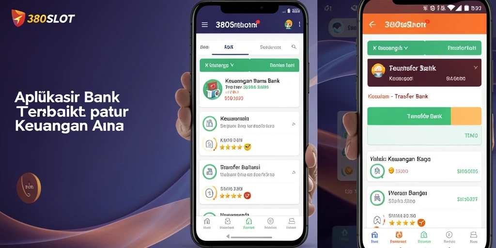 Antarmuka pengguna 380SLOT yang sederhana dan praktis untuk transfer bank.