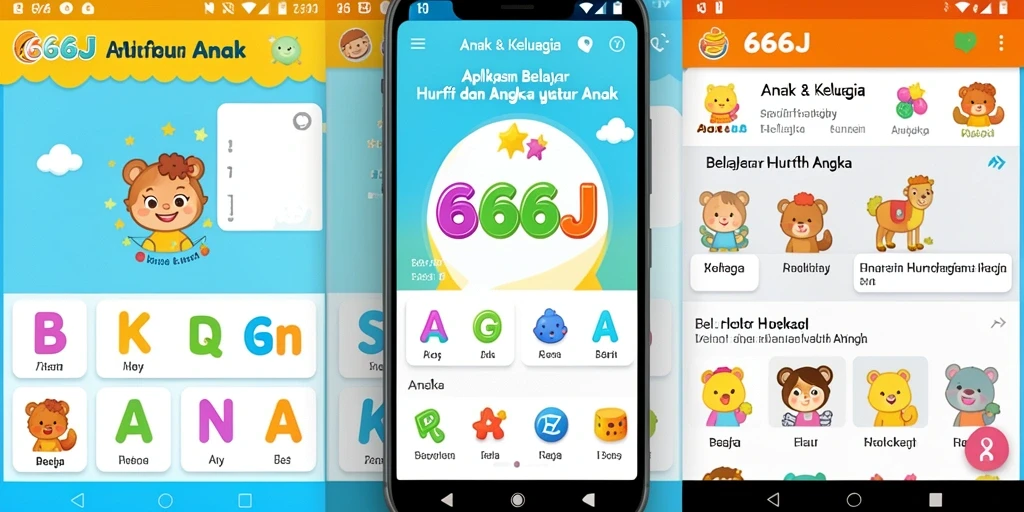 Antarmuka aplikasi 666J yang interaktif dan menarik.