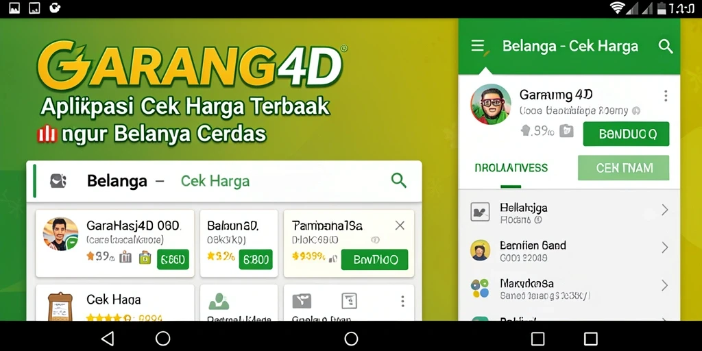Screenshot utama GARANG4D yang menampilkan fitur Cek Harga dengan antarmuka yang menarik.
