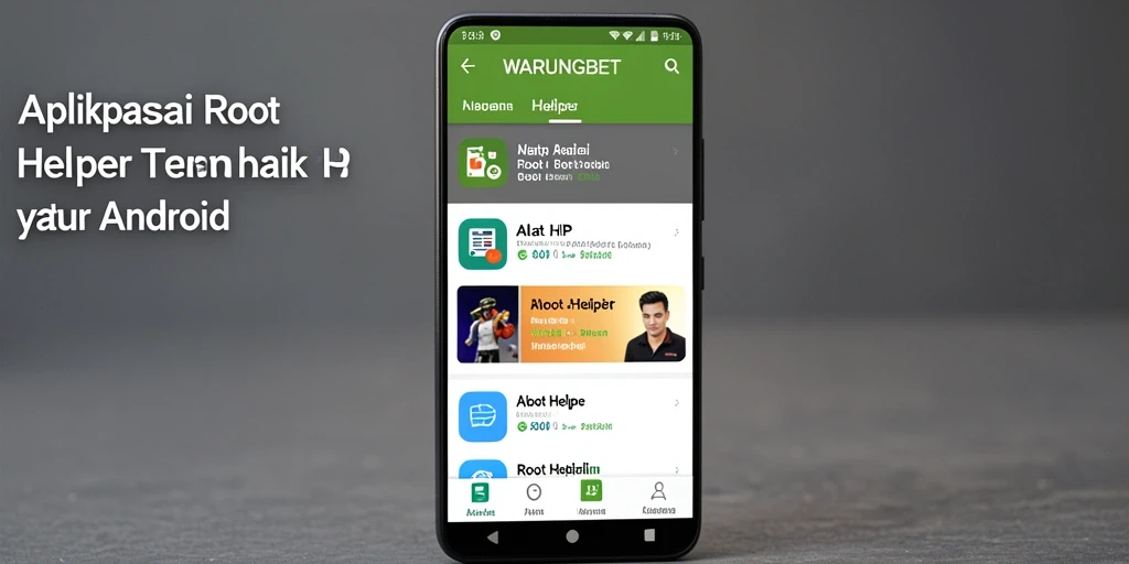 Tampilan antarmuka aplikasi WARUNGBET yang sederhana dan fungsional.