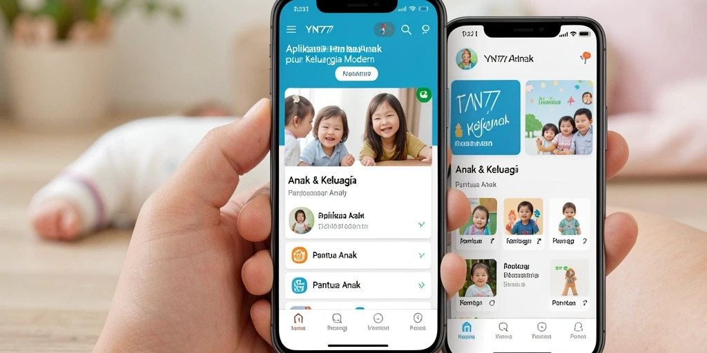Tampilan antarmuka YN777 untuk memantau anak dengan mudah.