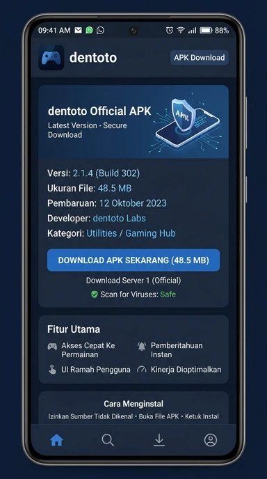 Unduh dan Instal APK dentoto untuk Android dengan Mudah